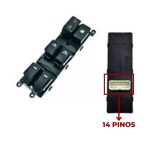 Interruptor Vidro Eletrico Cerato 2009 a 2013 Quadruplo 14 Pinos