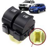Interruptor Vidro Eletrico Clio Duster Fluence Logan Sandero 15... Duplo