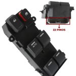 Interruptor Vidro Eletrico CRV 2005 a 2009 Quadruplo 22 Pinos