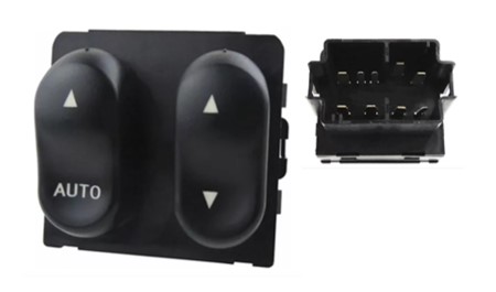 Interruptor Vidro Eletrico F250 Duplo 1999 a 2001 Obs. 9 Pinos