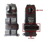 Interruptor Vidro Elétrico Honda Fit 03a 08 Quádruplo