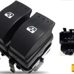 Interruptor Vidro Eletrico Renault Master 14 a 21 Obs. Fundo Preto