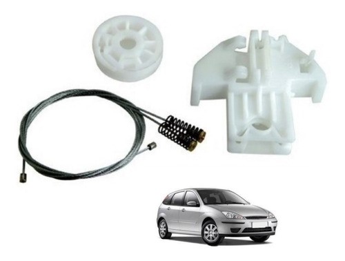 Kit Reparo Vidro Elétrico Focus Traseiro C/ Arraste L/E