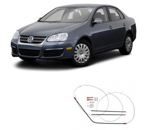 Kit Reparo Vidro Elétrico Jetta 2006 A 2010 Dianteiro