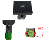 INT P/VIDRO ELETRICO GOL GVI/VOYAGE GVI TRASEIRO PAINEL L/D 6 PINOS